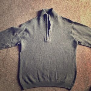 Men’s Tommy Bahama half-zip cotton/wool sweater
